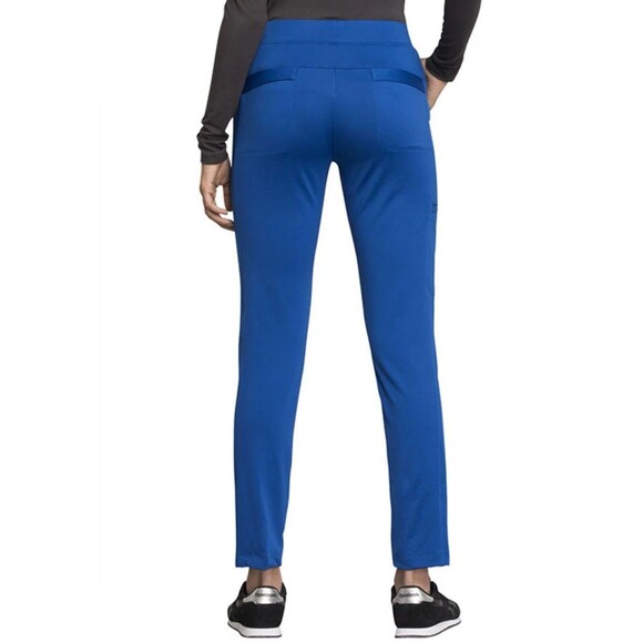 Cherokee Blue Scrubs Statement Mid Rise Tapered Leg Pull On Pant CK055 3XL New - Picture 3 of 9